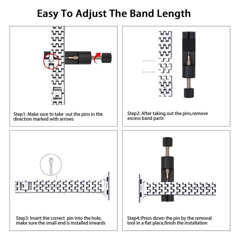 Rhinestone Decor Watch Band (Band Only), 1 Count Watch Replacement Watch Band, Fashion Sports Watch Band for Apple Watch Series 9 8 7 6 5 4 3 2 1