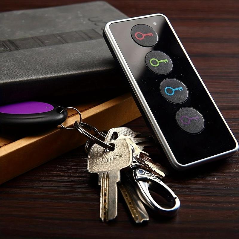 Key Finder, Wireless RFID Locator Key Finder With 4 Receiver & LED Flashlight Function