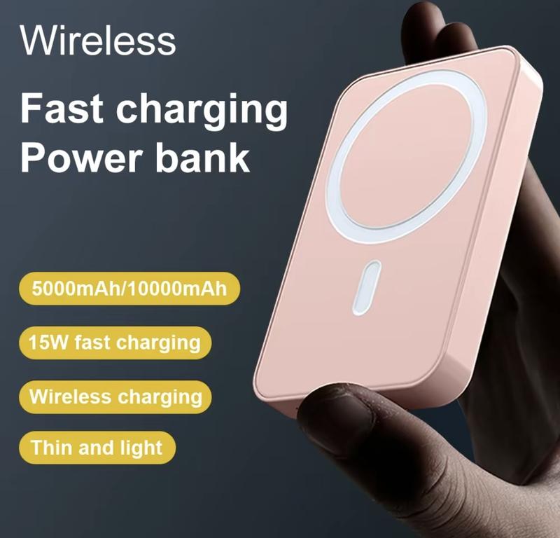 10000 5000mAh Magnetic Wireless ChargingPower Bank,Emergency Mobile PowerBank,Phone Accessories for iPhone &Android, Camping Gadgets 2024