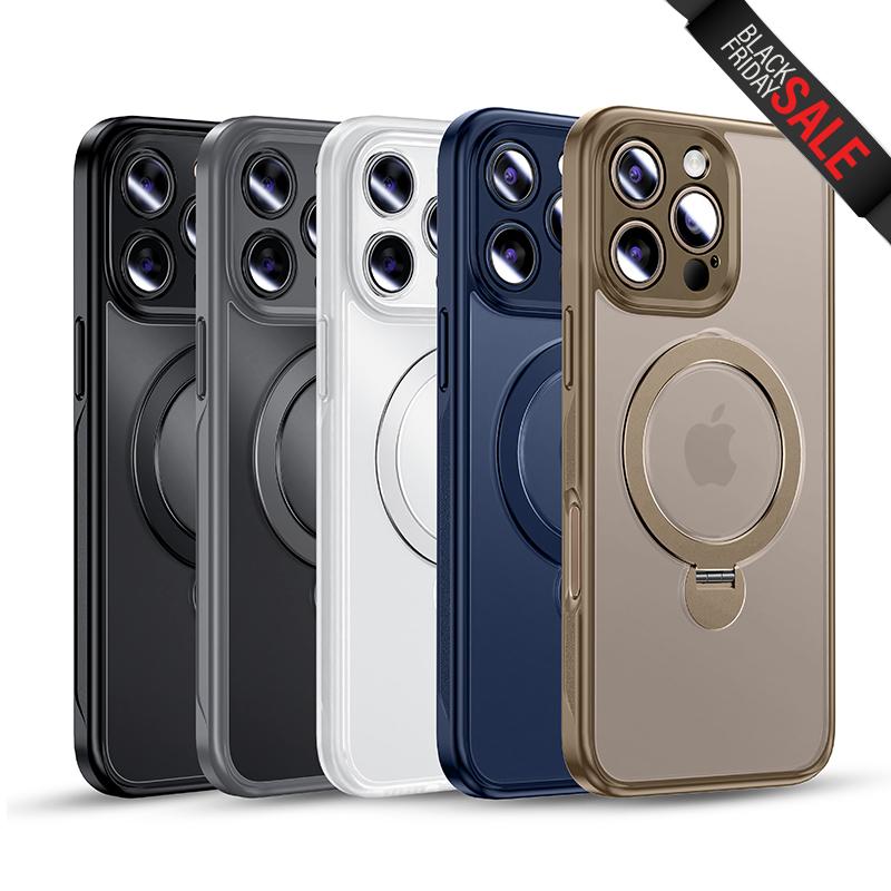 MAGIC JOHN 360° Invisible Magnetic Stand Phone Case Black Friday