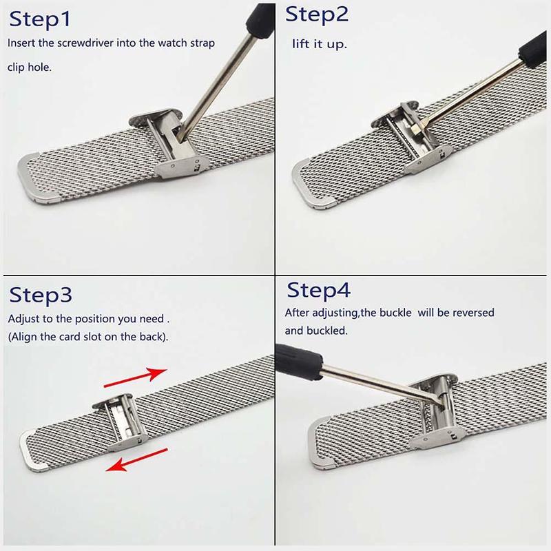 Stainless Steel Watch Band with Tool, 1 Count Replacement Watch Band for iWatch Series 10 9 8 7 6 SE 5 4 3 iWatch Ultra 2, Smart Watch Accessories