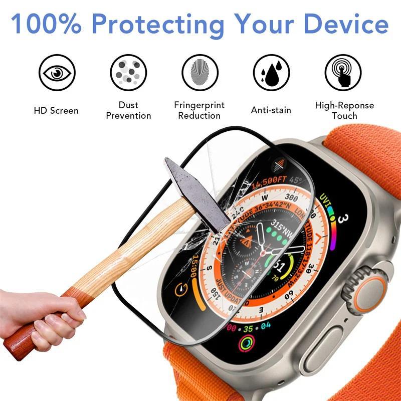 Smart Watch Screen Protector, 3 Counts HD Clear Screen Protective Film, Durable Anti-scratch Watch Accessories for Apple Watch