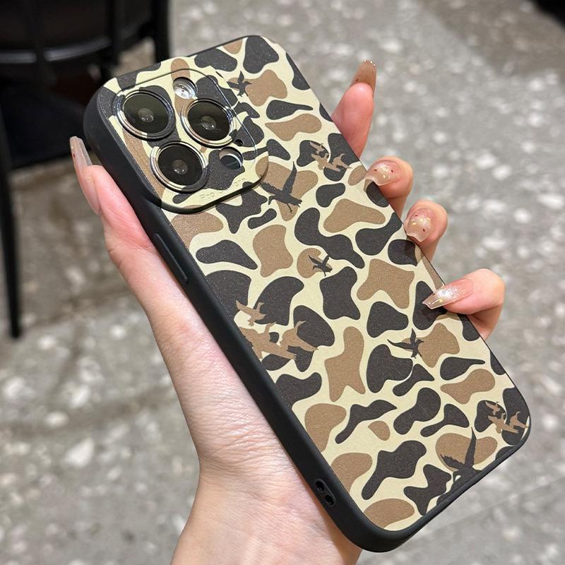 Camouflage Pattern Phone Case, Decorative Phone Protector Cover, Phone Accessories Compatible with iPhone 16 15 14 13 12 Pro Max