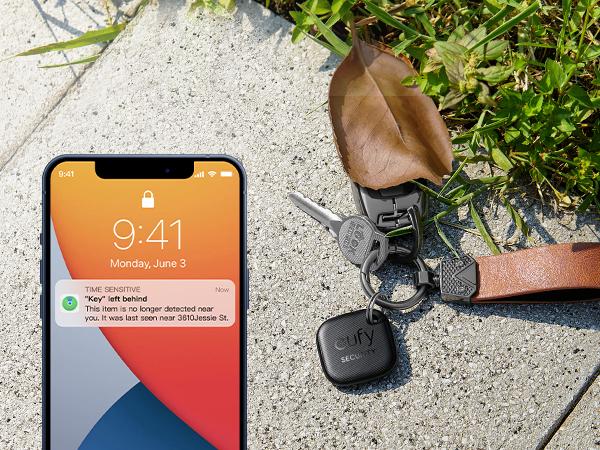 eufy Security by Anker Smart Tracker Link, Android not Supported, Works with Apple Find My (iOS only), Key Finder, Bluetooth Tracker for Earbuds and Luggage, Phone Finder, Water Resistant Button Device