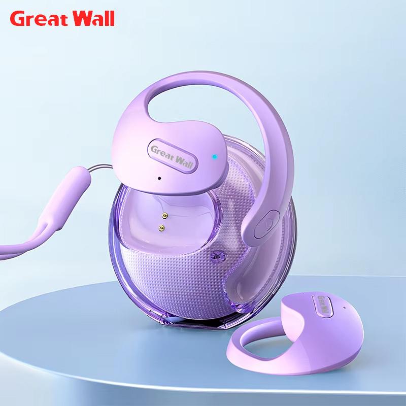 GreatWall Q10 OWS Wireless Bluetooth Earbuds with Real-Time Translation in 148 Languages, Music Playback, Hands-Free Calls, and Meeting Summary Features