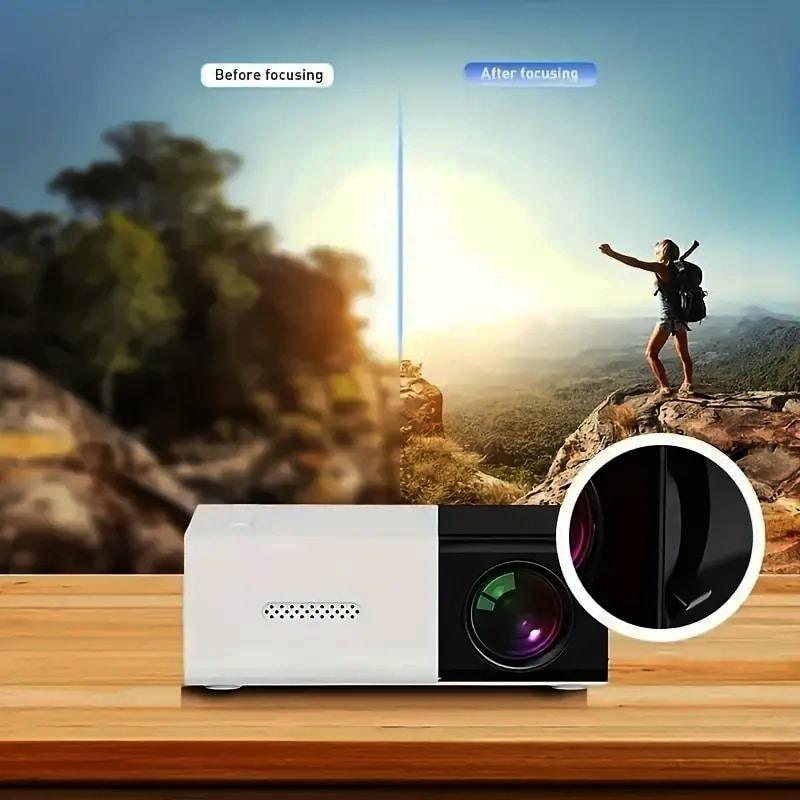 Home Theater Portable Mini Projector, Supporting Smartphone Wired Screen Sharing, Allowing You To Enjoy Cinema At Home projector in