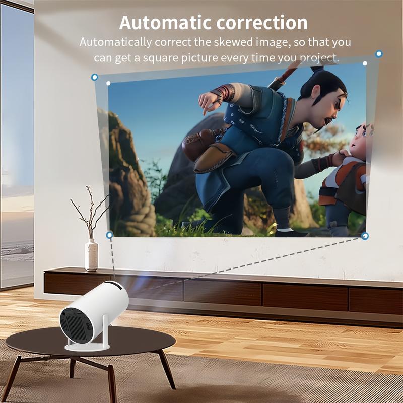 Mini Portable Projector,Smart WiFi 4K 1080P portable projector with Bluetooth speaker,Home theater,Party supplies,Christmas presents,Portable Flip,christmas 2024 ornament