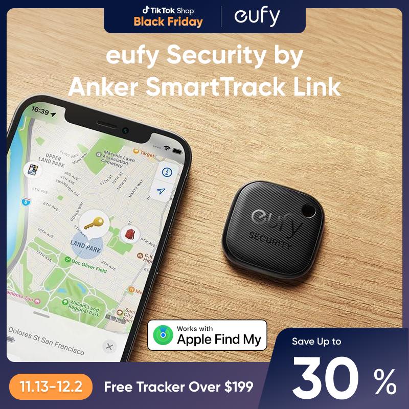 eufy Security by Anker Smart Tracker Link, Android not Supported, Works with Apple Find My (iOS only), Key Finder, Bluetooth Tracker for Earbuds and Luggage, Phone Finder, Water Resistant Button Device