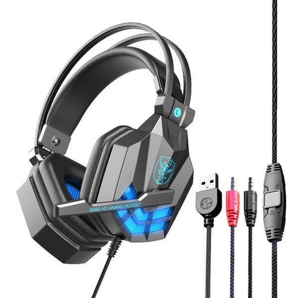 Gaming Headset for PC, Ps4, Ps5, Xbox Headset Surround Sound, Gaming Headphones with Noise Cancelling Mic RGB Light Over Ear Headphones for Xbox Series X S, Switch