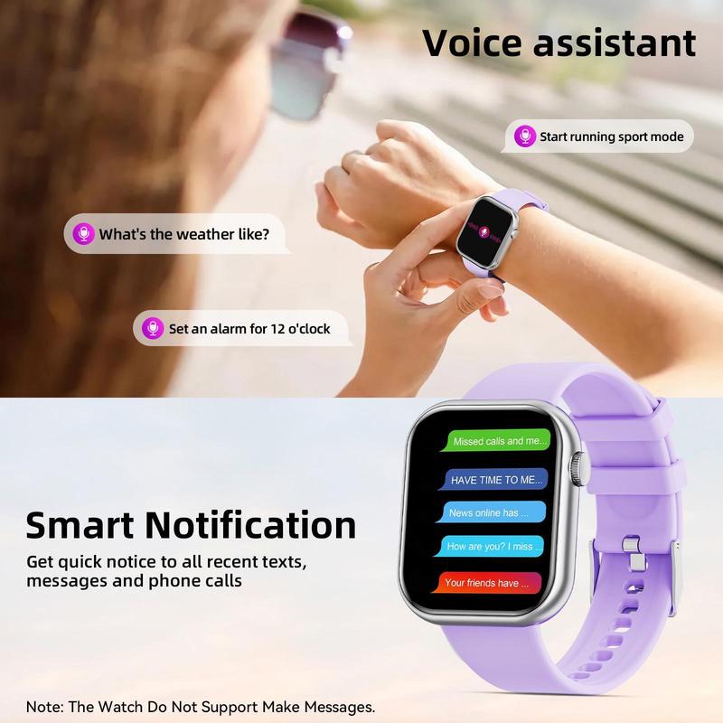 Smart Watch for Women (Answer Make Call), 2024 Newest 1.85 Inch Fitness Tracker, Pedometer Calories, Multiple Sports Modes, Women's Men's Fitness Watch for Android iPhone Back To School Gifts