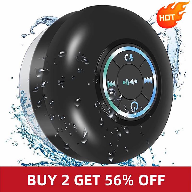 Mini Protable Wireless Speaker ,shower  with variable LED lights, iPX4 waterproof, hands-free , wireless stereo rechargeable, suitable for beaches, showers, and homes, a must-have for families Mini Bluetooth Waterproof  waterproof Audio  Smartphone