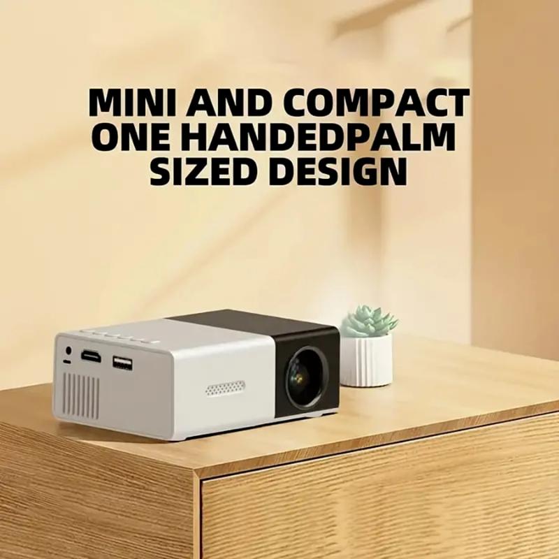 HUHU HD Projector, Portable Outdoor Mini Movie Projector, Compatible With USB, AV, TV Audio Colorful