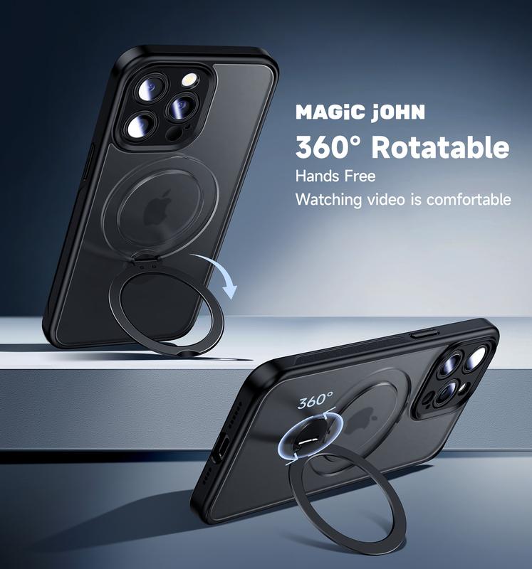 MAGIC JOHN 360° Invisible Magnetic Stand Phone Case Black Friday