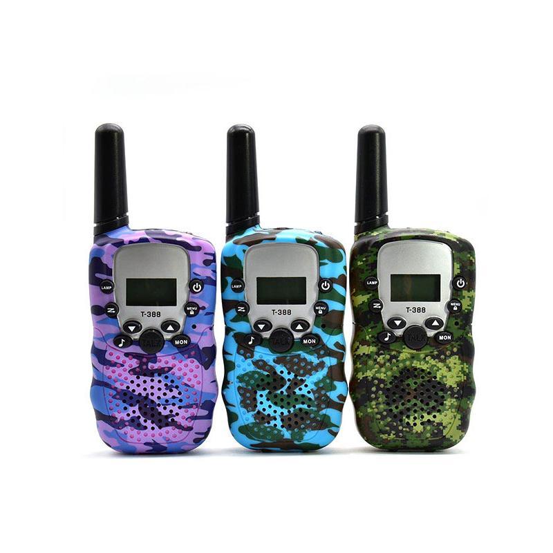 Camouflage Pattern Walkie Talkie, 3 Counts Outdoor Mini Handheld Radio, Batteries Powered Walkie Talkie for Outdoor Camping Hiking (Battery Not Included)