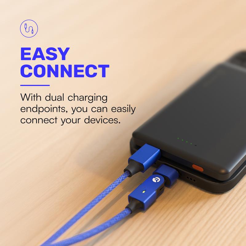 Magic Spin Cable - Fast Charging for Mobile Phones and Electronics