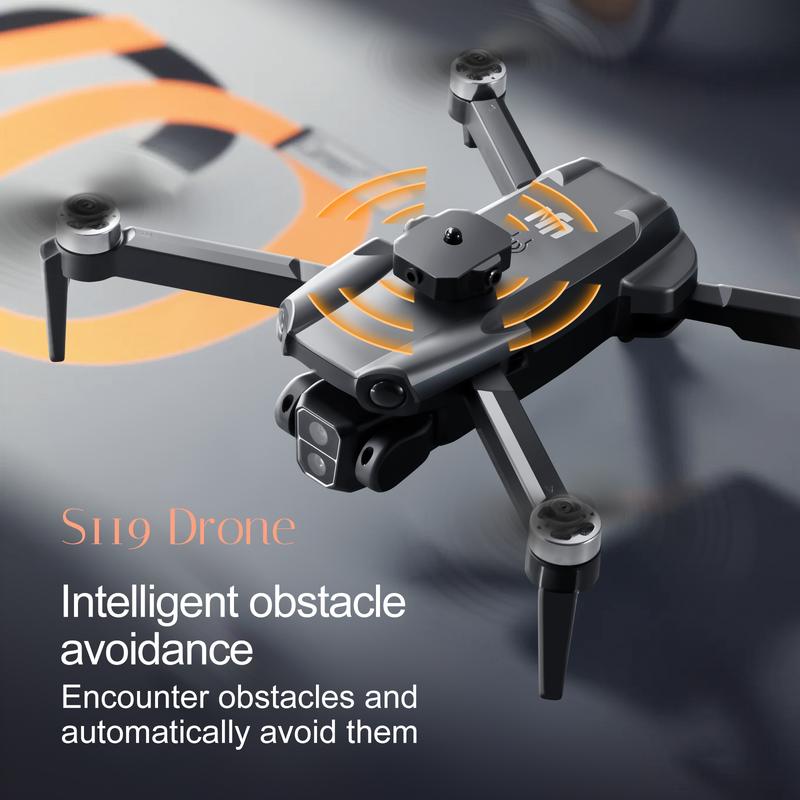 M9 Brushless Motor Dual Camera Drone, Super Stability, High Quality Aerial Photography, Automatic Obstacle Avoidance, APP Remote Control, Gesture Control, High Performance Transmission, Portable Design, Foldable Body