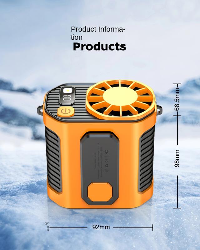 Mobile Waist Clamping Fan for Construction Sites with Portable Cooling Capabilities and High-Speed USB Mini Fan