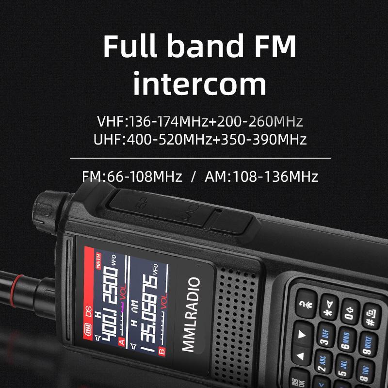 MMLRADIO JC-8811 Portable Handheld Walkie Talkie, 1 Count 5W Dual Band Two Way Ham Radio Transceiver, Long Range Walkie Talkie, Audio & Video Product