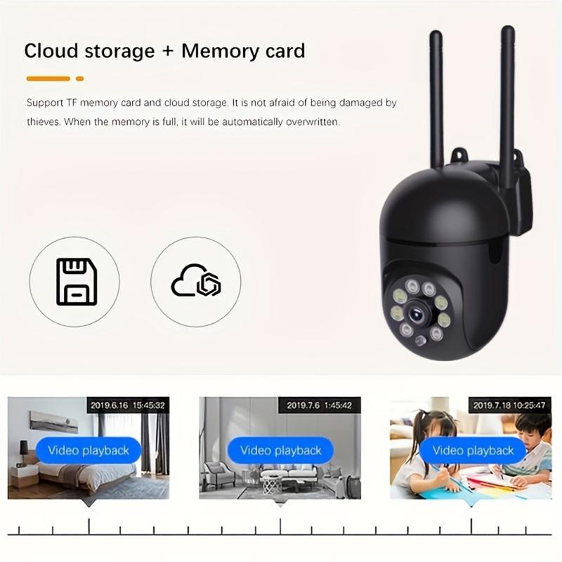 HD WIFI Surveillance Camera with 355-Degree Intercom and Two-Way Audio Security