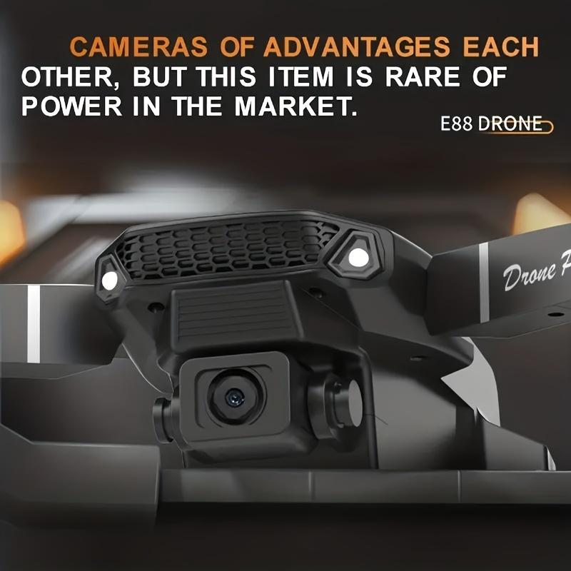 E88 Drone Equipped With Dual Cameras, Mobile Application Control, Indoor Flying, Halloween Christmas New Year Gifts