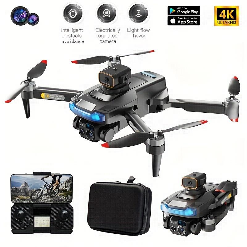 Dual Camera RC Drone - 20 Min Flight Time, 2x Brushless Motor, Intelligent Avoidance, FPV, Smart Return Home, One Key Start, Foldable Design with 2 Batteries