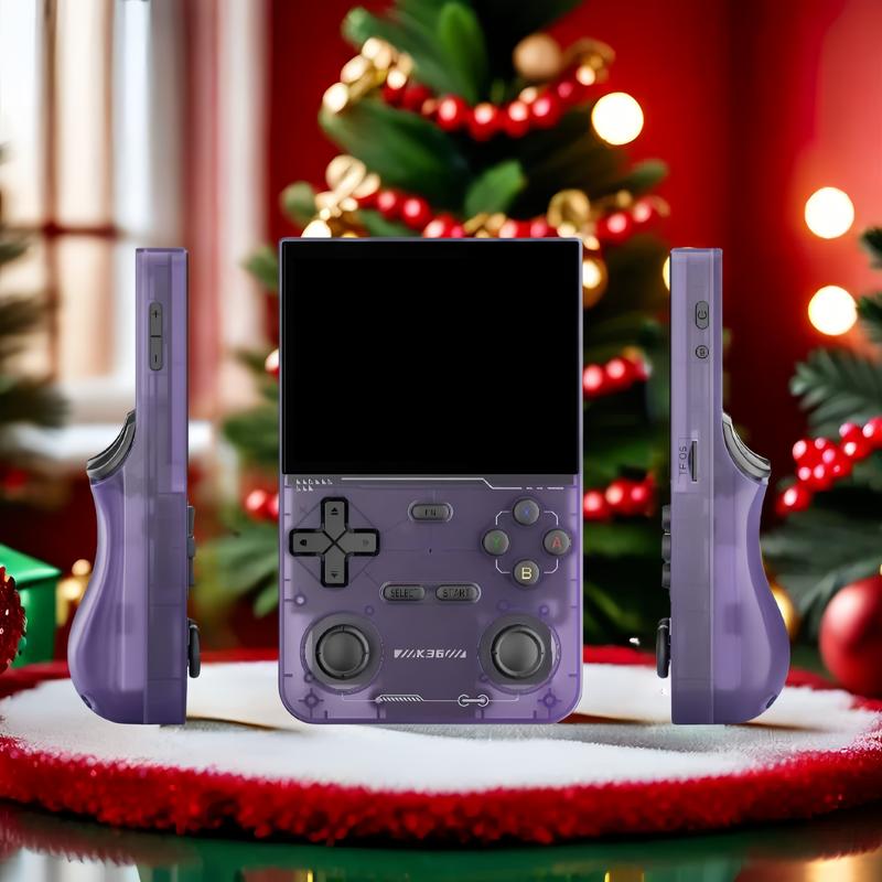 Retro Handheld Game,K36Portable Handheld Game Console,3.5-inch IPS Screen Game Console,Includes 16,000+ games and 20 emulators,Handheld Rechargeable Gaming Device,Portable Gaming and Entertainment Devices,64G Memory Card,Christmas Gifts Protection