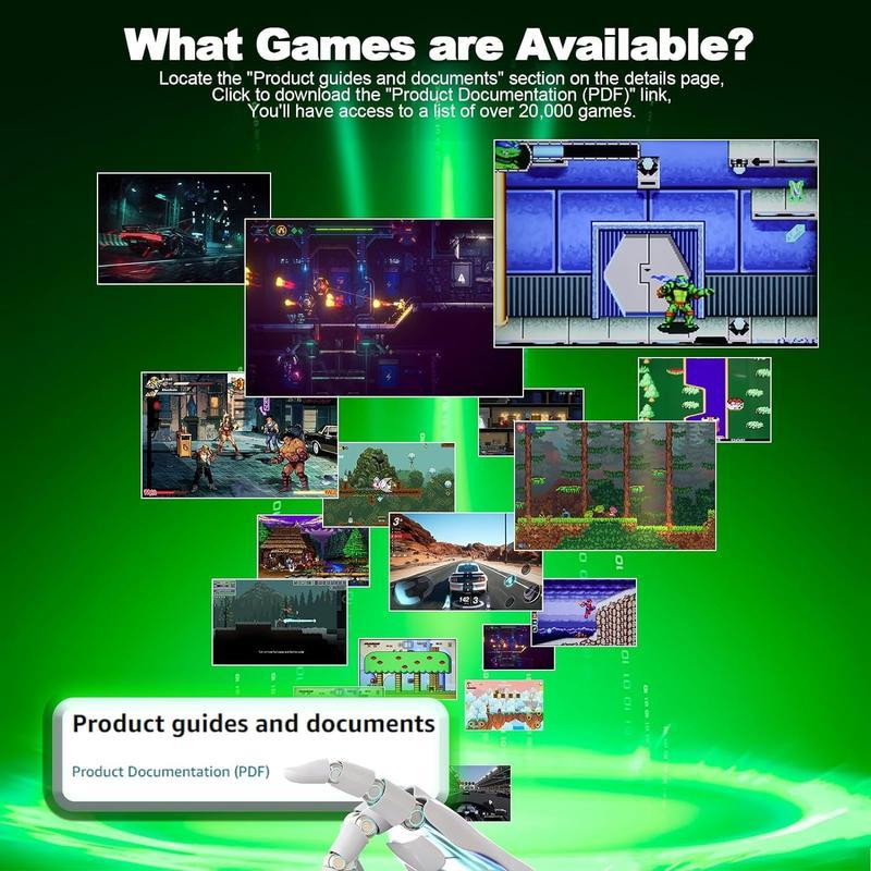 Latest 20000+ Games Retro Console Video Games 2025: HDMI Game Stick 4K Classic Edition System Emulator 64G Wireless Plug and Play TV