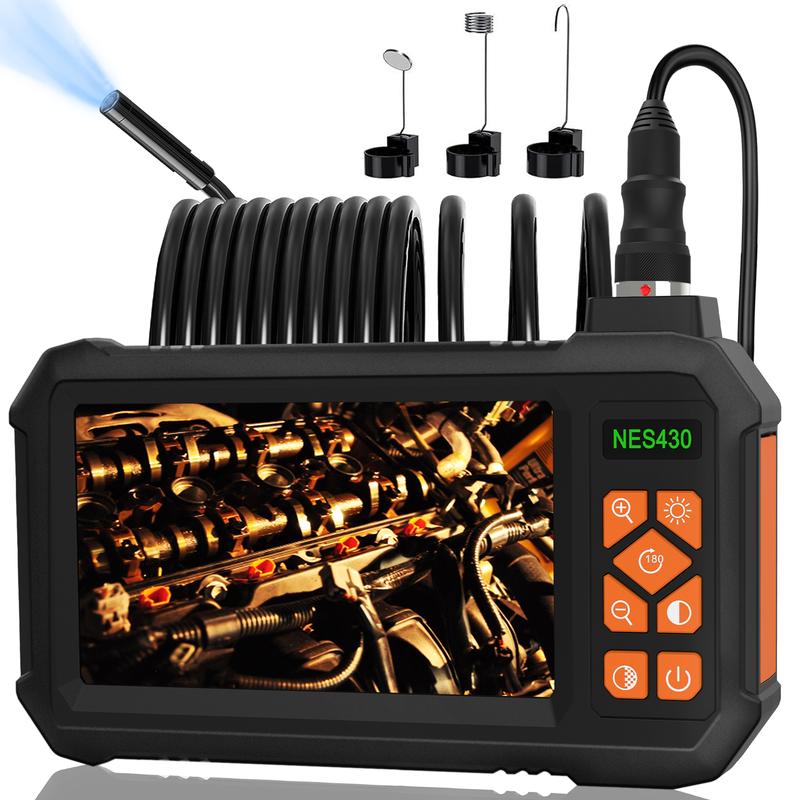 Endoscope Camera with Light IP67 Waterproof Sewer Camera 4.3