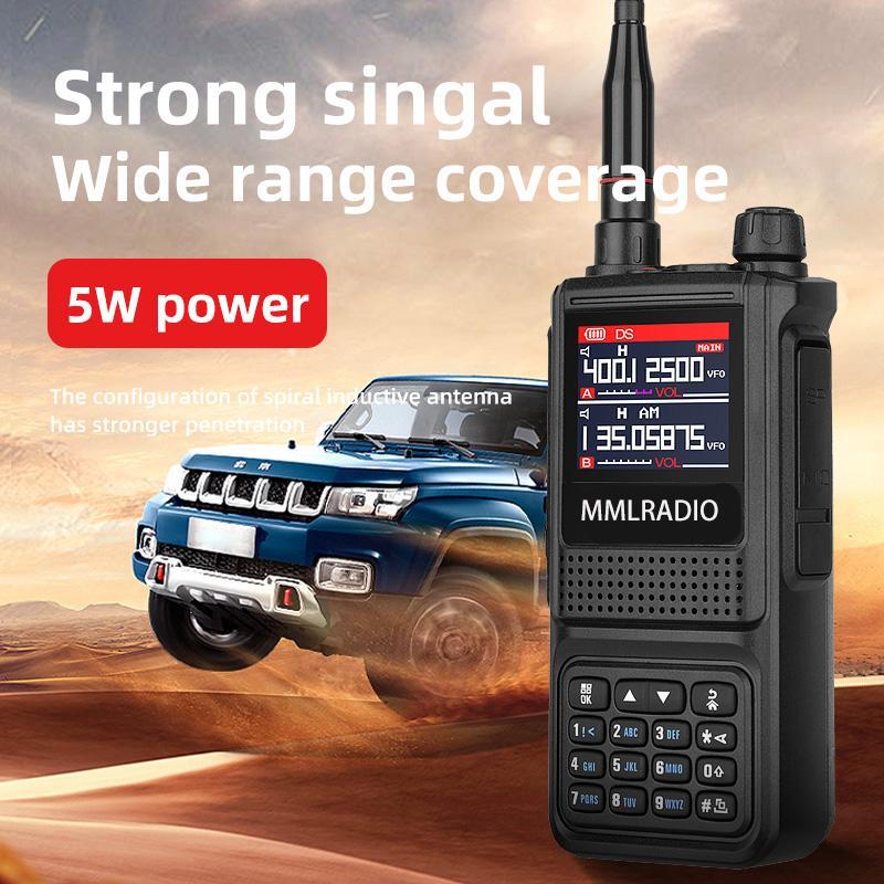 MMLRADIO JC-8811 Portable Handheld Walkie Talkie, 1 Count 5W Dual Band Two Way Ham Radio Transceiver, Long Range Walkie Talkie, Audio & Video Product