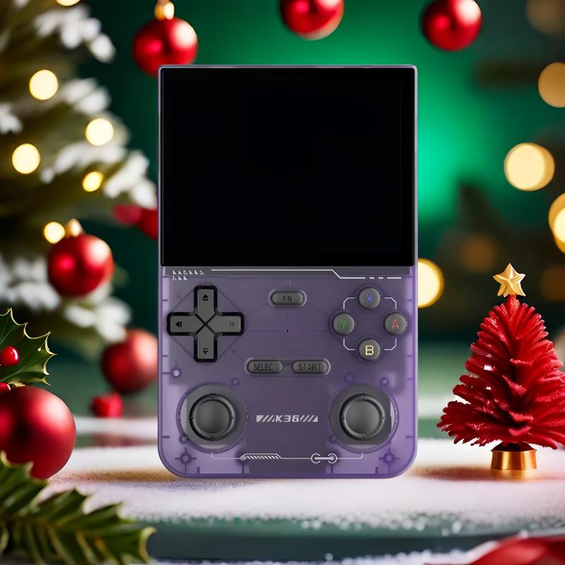 Retro Handheld Game,K36Portable Handheld Game Console,3.5-inch IPS Screen Game Console,Includes 16,000+ games and 20 emulators,Handheld Rechargeable Gaming Device,Portable Gaming and Entertainment Devices,64G Memory Card,Christmas Gifts Protection