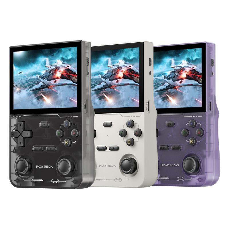 YLW GAMINJA K36 Portable Retro Game Console, Gaming Room Gadgets, 3.5 Inch IPS Screen Retro Game Consoles, Rechargeable Handheld Game Device with 16000+ Games & 20+ Simulators