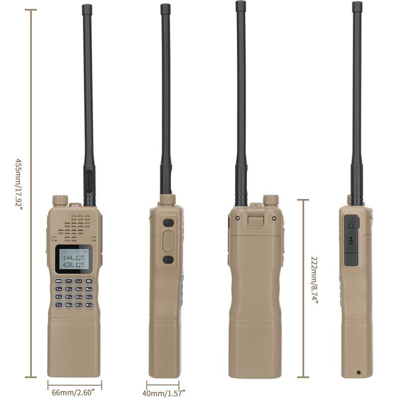 Baofeng AR-152 15W Ham Radio Tri-power Long Range Ham Radio Military 12000mAh USB Charger Two Way Radio with 18.89inch Tactical Antenna