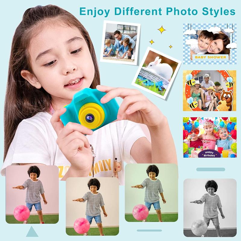 Camera Boys Toy - Camera for  Boys Birthday Gifts 3 4 5 6 7 8 9 Year Old Children Toy Toddler Video Digital Camcorder IPS 2 Inch(No sd Card)