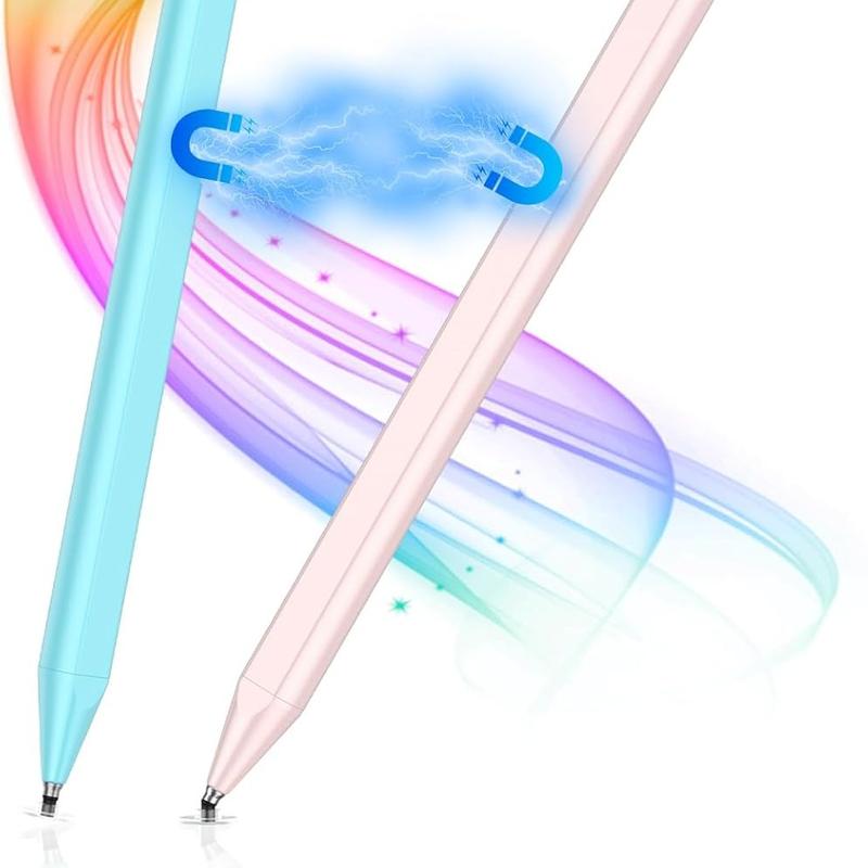 Stylus Pens for Touch Screens with  Adsorption, Universal Disc & Fiber Tips iPad Pencil, Compatible with , Android and All Capacitive Touch Screens