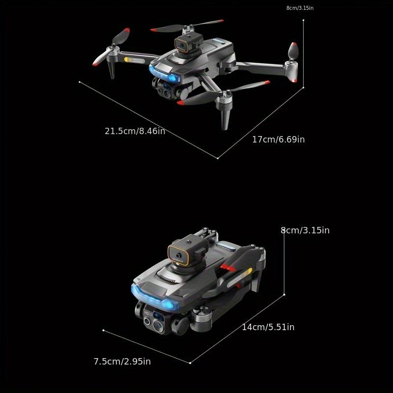 Dual Camera RC Drone - 20 Min Flight Time, 2x Brushless Motor, Intelligent Avoidance, FPV, Smart Return Home, One Key Start, Foldable Design with 2 Batteries