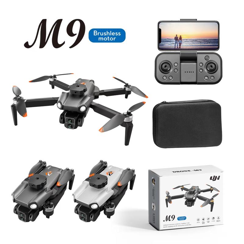 M9 Brushless Motor Dual Camera Drone, Super Stability, High Quality Aerial Photography, Automatic Obstacle Avoidance, APP Remote Control, Gesture Control, High Performance Transmission, Portable Design, Foldable Body