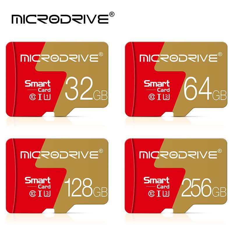 MICRODRIVE Micro TF SD Card, 1 Count Class 10 U3 Memory Card with SD Adapter, Storage Card for Smartphone, Camera, Laptop, Phone Accessories