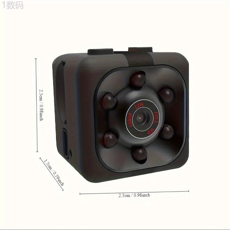 Mini HD Camera - 2024 Latest 1080P Full HD Night Vision, Nanny Camera, Sports Activation, Indoor and Outdoor Safety Camera for Home Security Rechargeable Installation