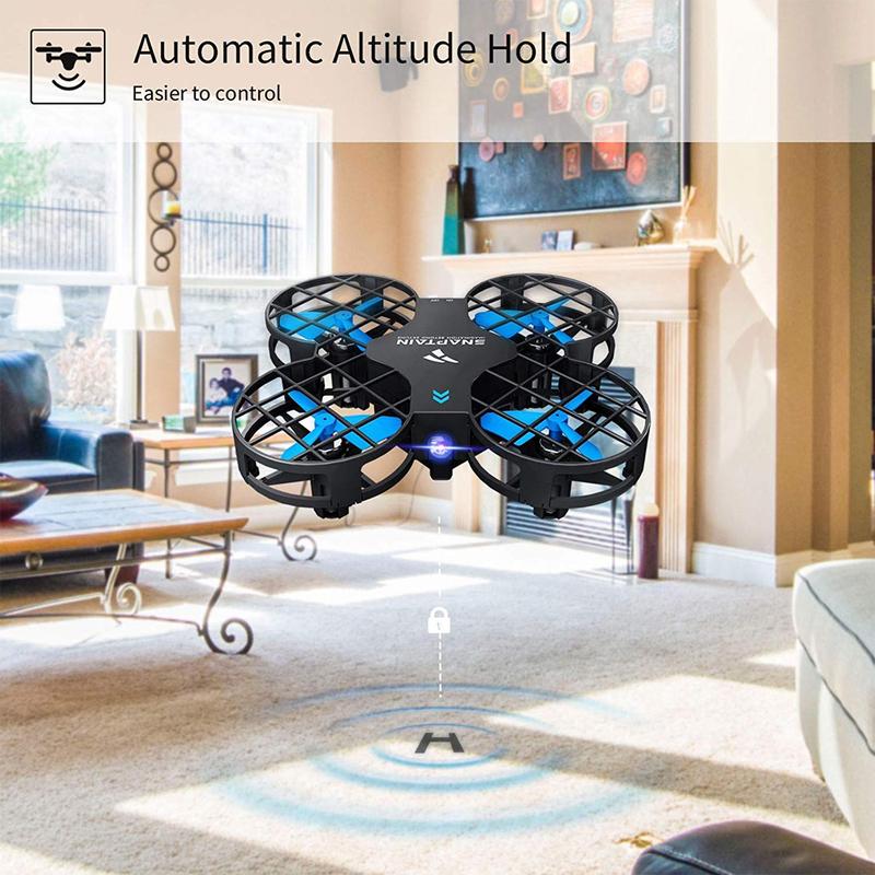 Snaptain H823H 3 Inch Mini Drone One Key Take Off Landing Spin Flips RC Small Drones for Beginners Pocket Quadcopter Flying Mini Drone, Blue Accessories