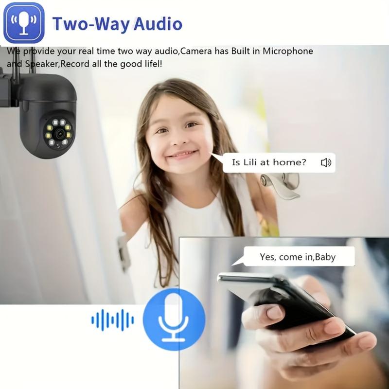 HD WIFI Surveillance Camera with 355-Degree Intercom and Two-Way Audio Security