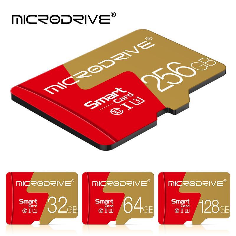 MICRODRIVE Micro TF SD Card, 1 Count Class 10 U3 Memory Card with SD Adapter, Storage Card for Smartphone, Camera, Laptop, Phone Accessories