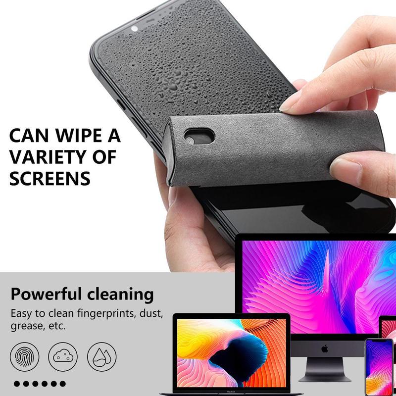 [90% People Choose] Screen Cleaner Touchscreen Mist Cleaner for All Phones, Laptop and Tablet Screens,Two in One Spray and Microfiber Cloth