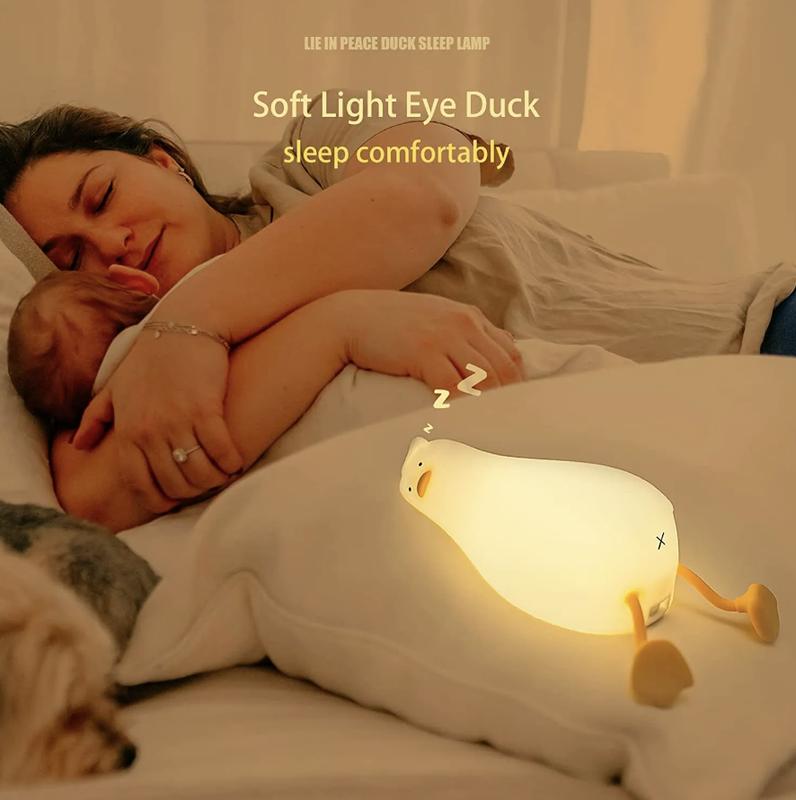 Lying Duck Nightlight, Silicon Nightlight, children gift, USB nightlight, Bedside Lamp