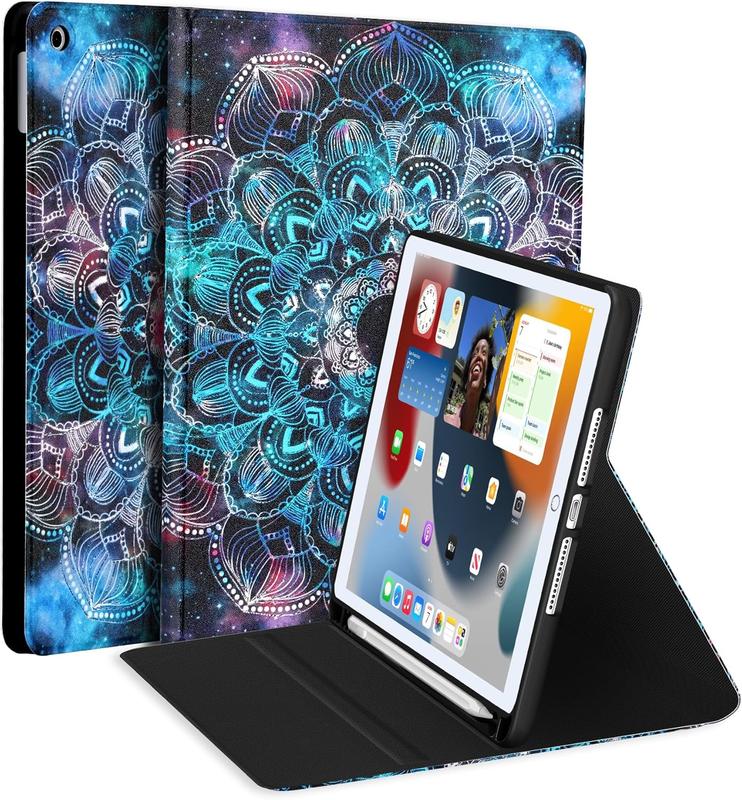 Case for iPad 9th Generation(2021)  2020 iPad 8th Generation  2019 iPad 7th Generation, [Corner Protection] Multi-Angle Viewing Stand 10.2 Inch iPad Case Covers with Auto Sleep Wake (Starry )