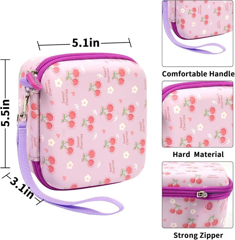 Camera Case Compatible with Instant Camera for  Digital Video Cameras Storage Holder Bag for Girls  Camera And Print Paper(Box Only) (Light Purple)