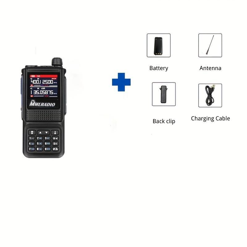 MMLRADIO JC-8811 Portable Handheld Walkie Talkie, 1 Count 5W Dual Band Two Way Ham Radio Transceiver, Long Range Walkie Talkie, Audio & Video Product