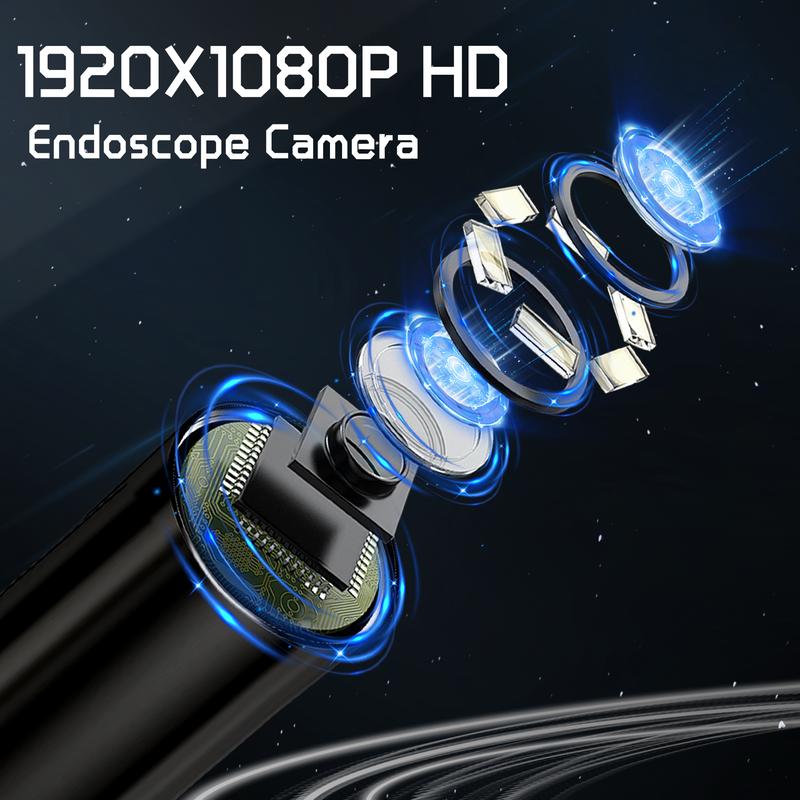 Endoscope Camera with Light IP67 Waterproof Sewer Camera 4.3