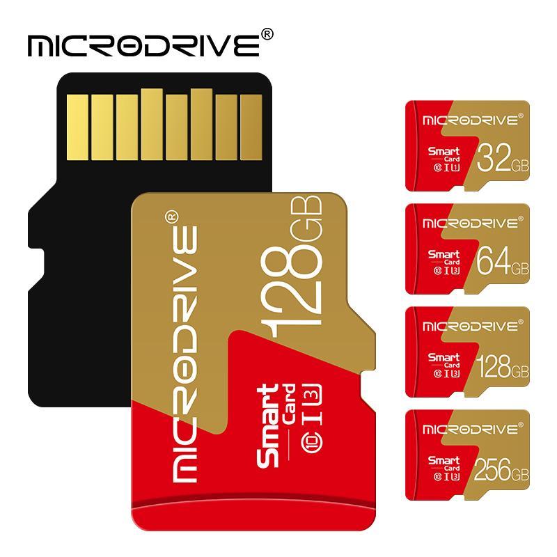 MICRODRIVE Micro TF SD Card, 1 Count Class 10 U3 Memory Card with SD Adapter, Storage Card for Smartphone, Camera, Laptop, Phone Accessories