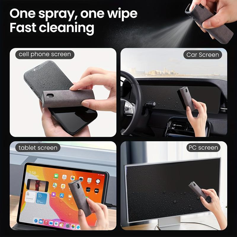 Touchscreen All In One Mist Cleaner, Portable, Screen Cleaning Kit, Spray and Microfiber Cloth