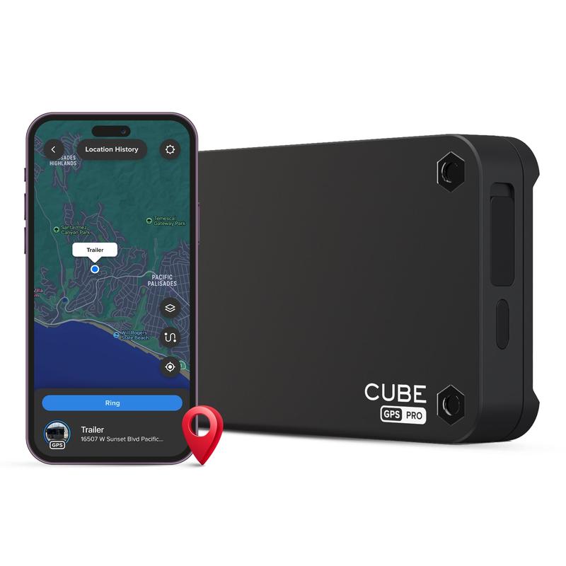 Cube Magnetic GPS Tracker for Vehicles   Car, 1 Year Battery, Real Time Location